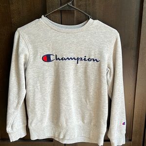 Youth boys champion crew neck sweatshirt